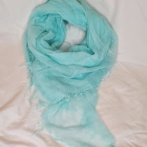 Mint colored lightweight square scarf